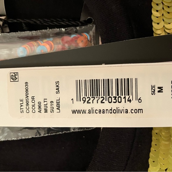 Alice & Olivia Sequined Tank Top - Picture 3 of 3